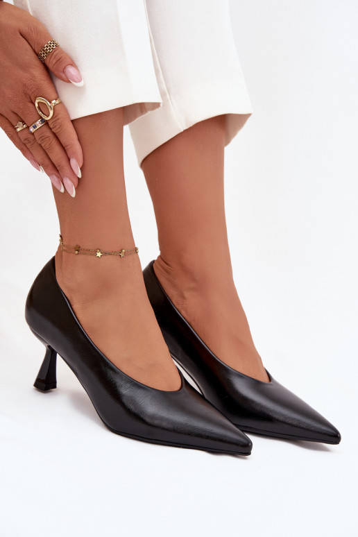 con effetto vernice Scarpe con tacchi sottili colore nero Gavrielle con effetto vernice Scarpe con tacchi sottili colore nero Gavrielle