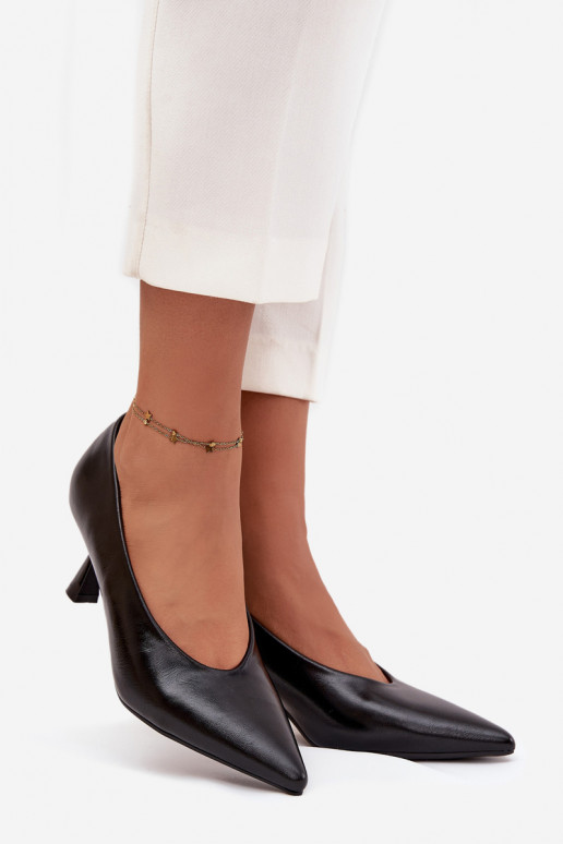 con effetto vernice Scarpe con tacchi sottili colore nero Gavrielle con effetto vernice Scarpe con tacchi sottili colore nero Gavrielle