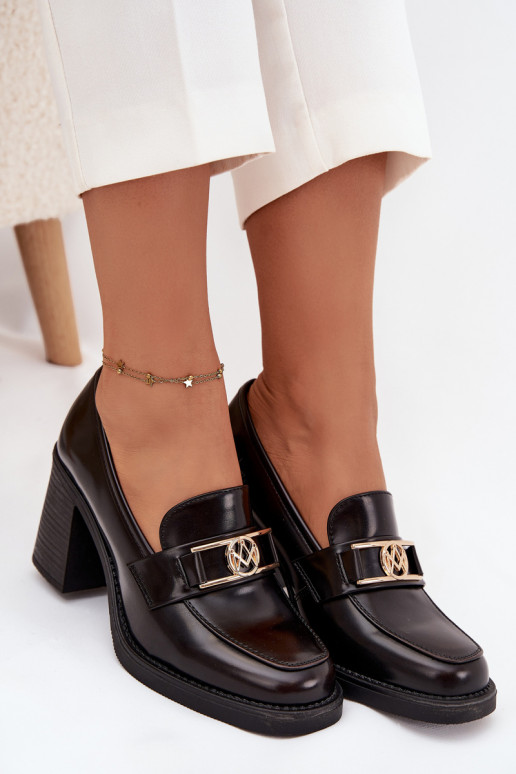 scarpe Femminile con i tacchi Ze colore doratom Detalem CzekoladoAe Privelle scarpe Femminile con i tacchi Ze colore doratom Detalem CzekoladoAe Privelle