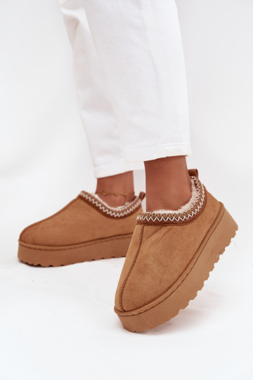 Stivali da neve Donne basseHaftem con una piattaforma colore marrone Taliah 2