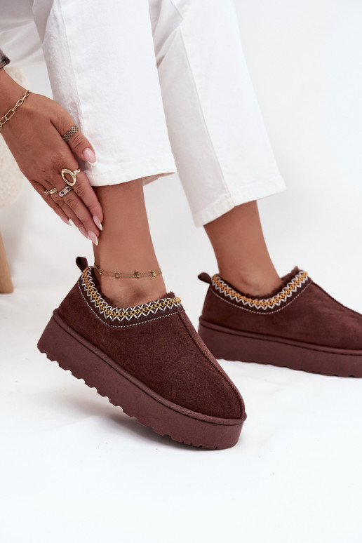 Stivali da neve Donne basseHaftem con una piattaforma CzekoladoAe Taliah Stivali da neve Donne basseHaftem con una piattaforma CzekoladoAe Taliah