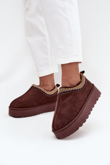 Stivali da neve Donne basseHaftem con una piattaforma CzekoladoAe Taliah 2