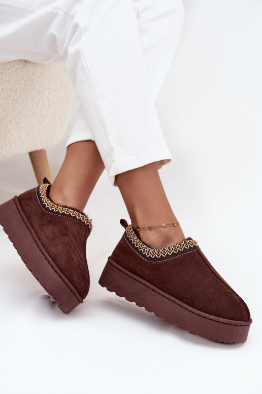 Stivali da neve Donne basseHaftem con una piattaforma CzekoladoAe Taliah Stivali da neve Donne basseHaftem con una piattaforma CzekoladoAe Taliah