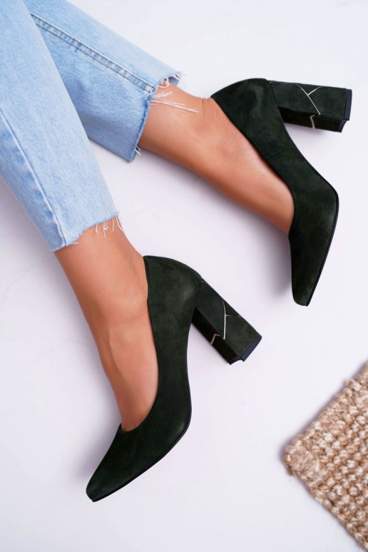 Scarpe Femminile Laura Messi dalla pelle scamosciata colore verde 2050 Scarpe Femminile Laura Messi dalla pelle scamosciata colore verde 2050