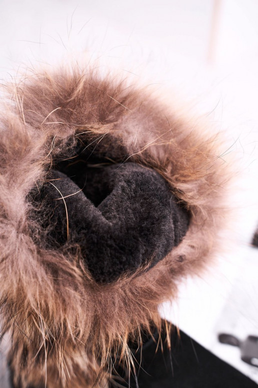 Eleganti stivali da neve caldi con pelliccia all interno pelle scamosciata naturale colore nero Balvin Eleganti stivali da neve caldi con pelliccia all interno pelle scamosciata naturale colore nero Balvin