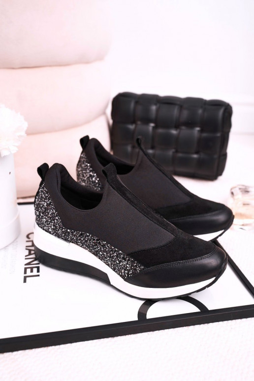 Femminile Scarpe modello Sneakers in pelle colore nero color argento Frances Femminile Scarpe modello Sneakers in pelle colore nero color argento Frances