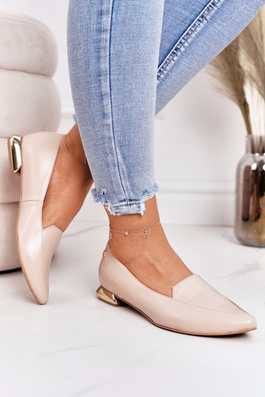 Mocassini con tacchi color oro Laura Messi 2013 beige Mocassini con tacchi color oro Laura Messi 2013 beige