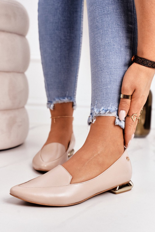 Mocassini con tacchi color oro Laura Messi 2013 beige Mocassini con tacchi color oro Laura Messi 2013 beige