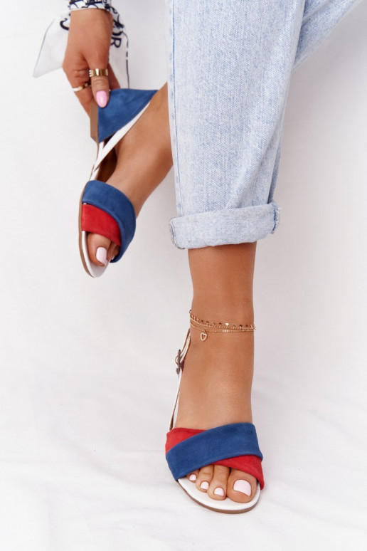 Sandali da donna Deveciejka 04614-17 quelli blu-colore rosso Sandali da donna Deveciejka 04614-17 quelli blu-colore rosso