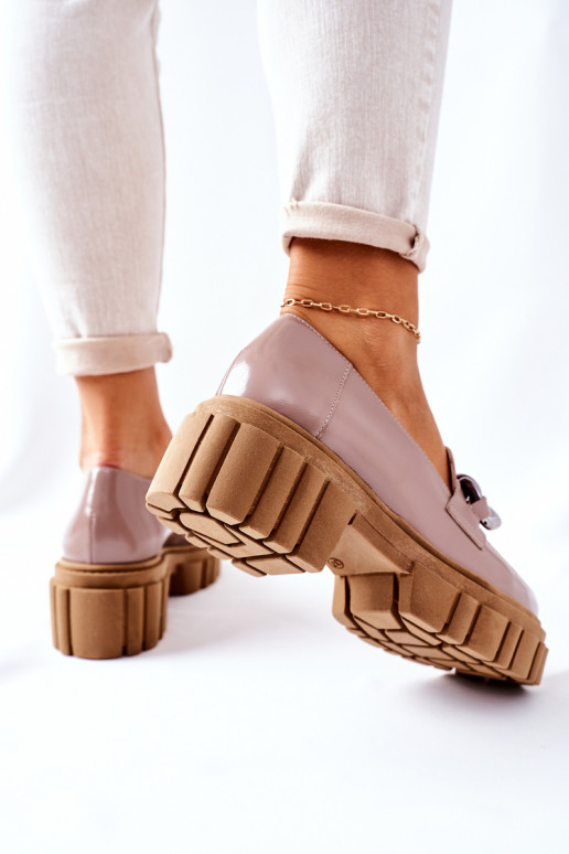 Femminile scarpe Mocassini Pelle colore cappuccino Laura Messi 2339 Femminile scarpe Mocassini Pelle colore cappuccino Laura Messi 2339