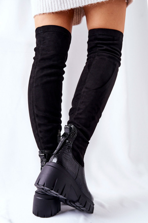 Pelle stivali Deveciejka  colore nero 05260-01 Pelle stivali Deveciejka  colore nero 05260-01