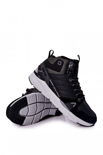 Alto Scarpe da uomo in stile sportivo Big Star II174223 colore nero 2