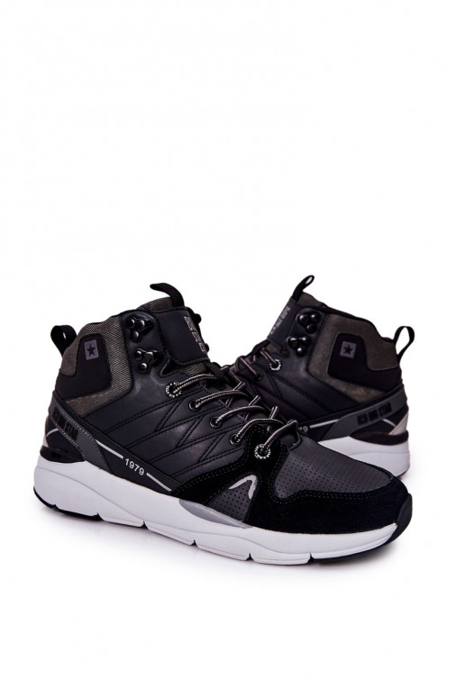 Alto Scarpe da uomo in stile sportivo Big Star II174223 colore nero