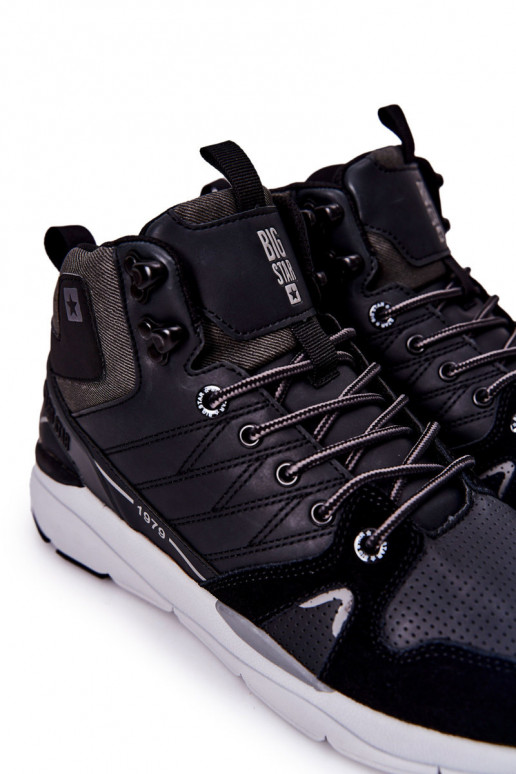 Alto Scarpe da uomo in stile sportivo Big Star II174223 colore nero