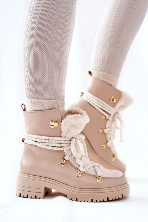 Pelle Stivali scarpe con cinghie LeAski colore avorio 3116 Pelle Stivali scarpe con cinghie LeAski colore avorio 3116