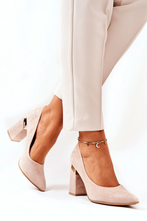 Scarpe scamosciate LeAski 3117 beige Scarpe scamosciate LeAski 3117 beige