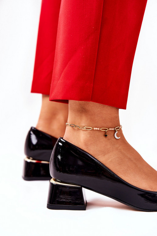 Pelle con effetto vernice Scarpe LeAski 3118 colore nero Pelle con effetto vernice Scarpe LeAski 3118 colore nero