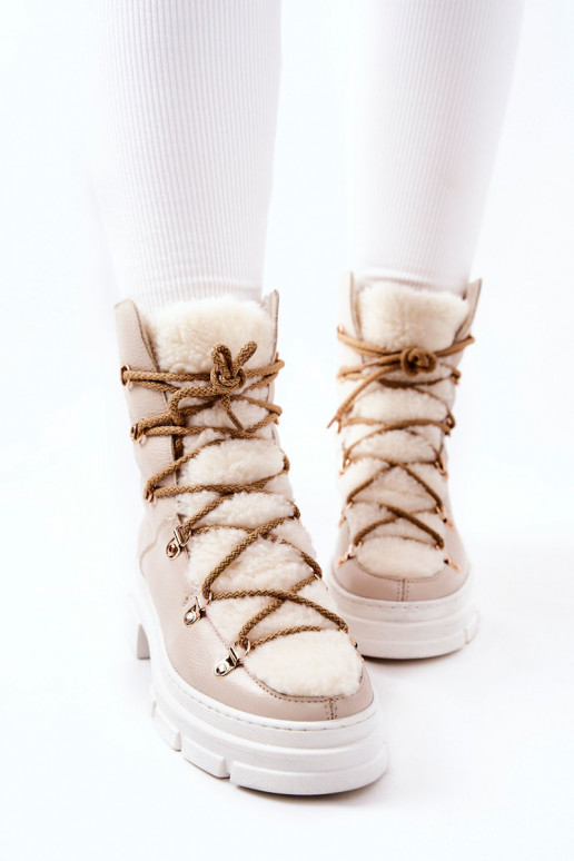 riscaldamento Pelle Stivali scarpe colore avorio Nerisso riscaldamento Pelle Stivali scarpe colore avorio Nerisso