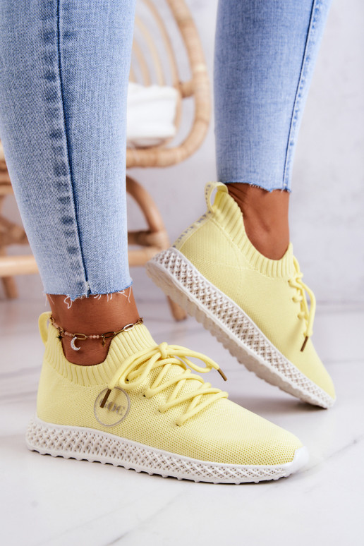 Femminile Stile sportivo scarpe GOE JJ2N4150 colore giallo Femminile Stile sportivo scarpe GOE JJ2N4150 colore giallo