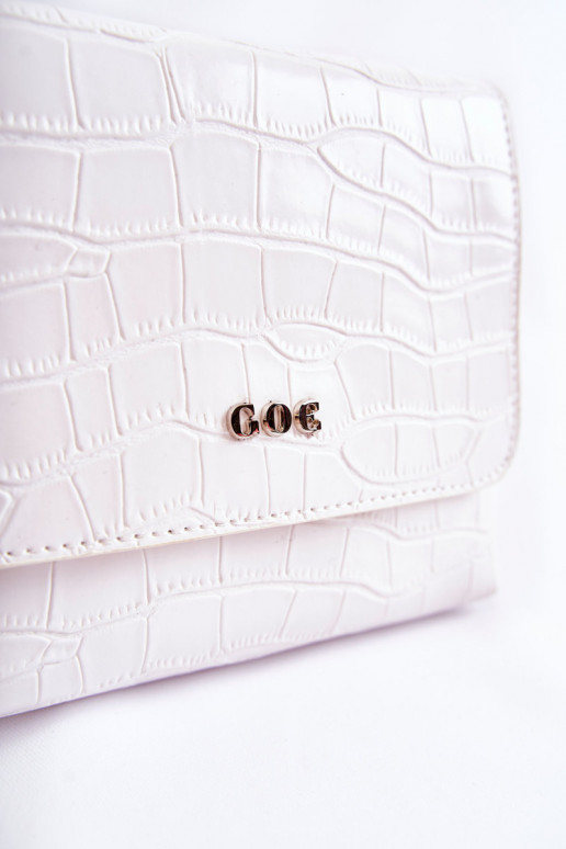 Skórzana Una piccola borsetta GOE ZNJ035 Bianco Skórzana Una piccola borsetta GOE ZNJ035 Bianco