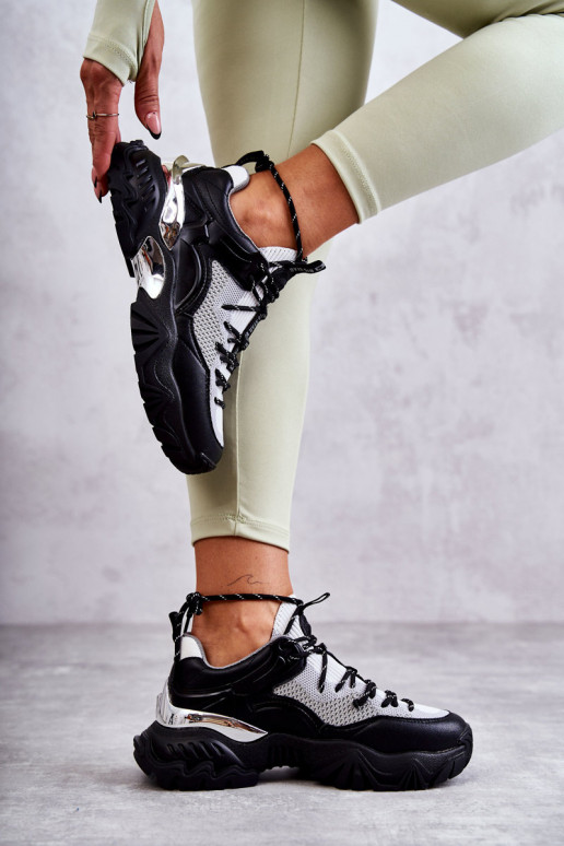 Femminile scarpe da ginnastica Memory Foam System Big Star KK274053 Nero e-colore grigio Femminile scarpe da ginnastica Memory Foam System Big Star KK274053 Nero e-colore grigio