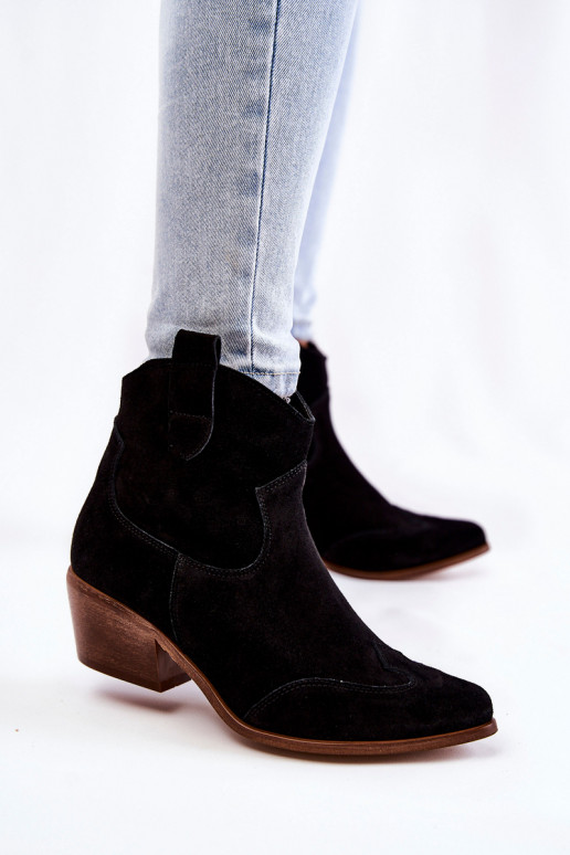 Femminile Stivali con nasi appuntiti LeAski Shoes 3236 colore nero