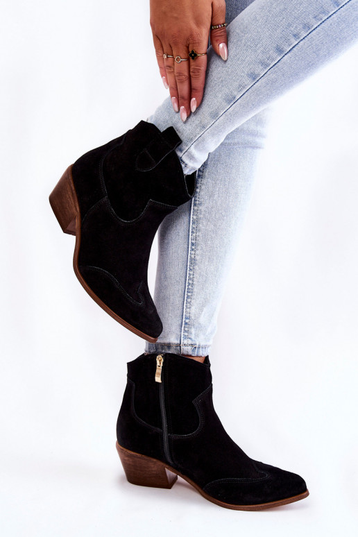 Femminile Stivali con nasi appuntiti LeAski Shoes 3236 colore nero