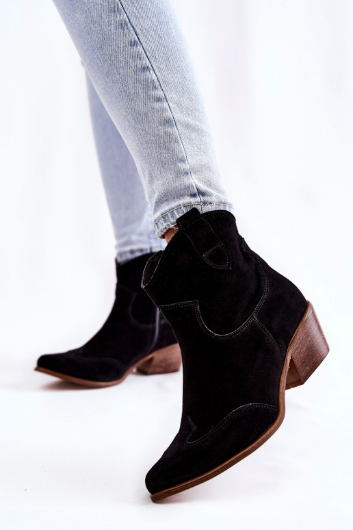 Femminile Stivali con nasi appuntiti LeAski Shoes 3236 colore nero