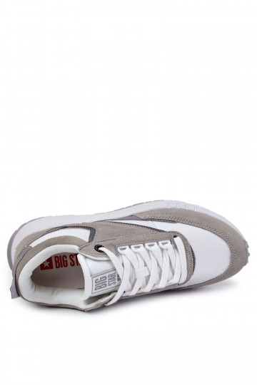 Deveschio Stile sportivo scarpe Big Star KK174021 Bianco-colore grigio 2