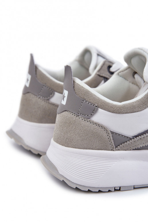 Deveschio Stile sportivo scarpe Big Star KK174021 Bianco-colore grigio