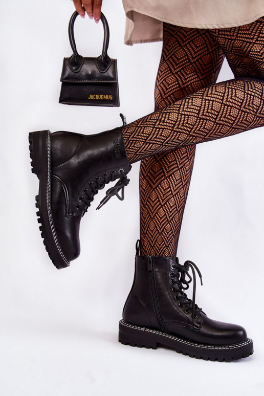 Femminile Stivali con una piattaforma Big Star KK274538 colore nero