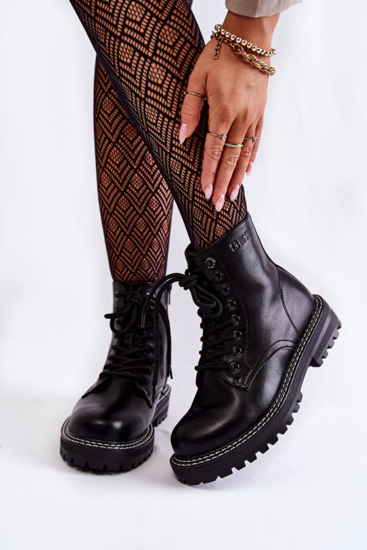 Femminile Stivali con una piattaforma Big Star KK274538 colore nero