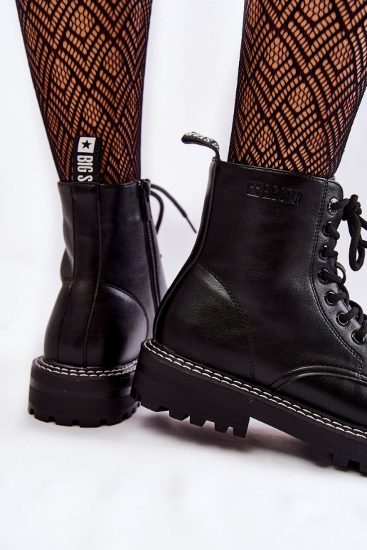 Femminile Stivali con una piattaforma Big Star KK274538 colore nero