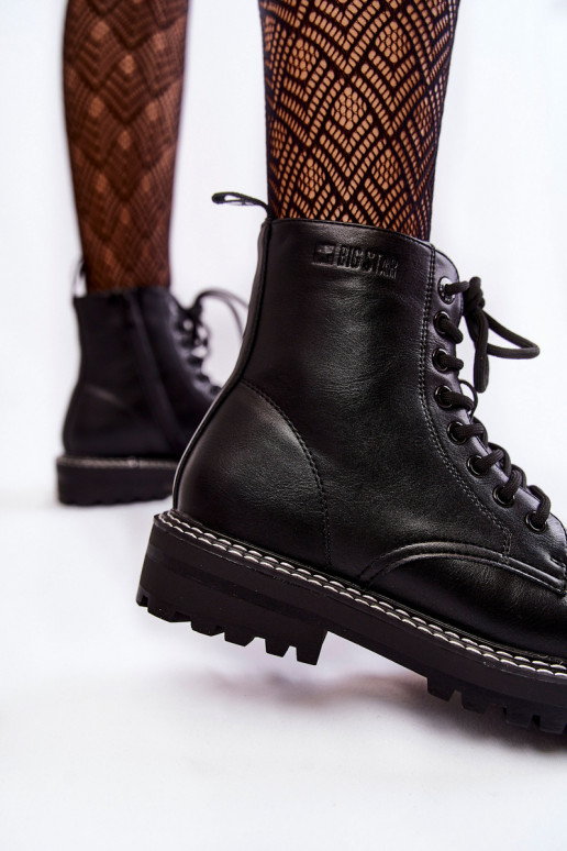 Femminile Stivali con una piattaforma Big Star KK274538 colore nero