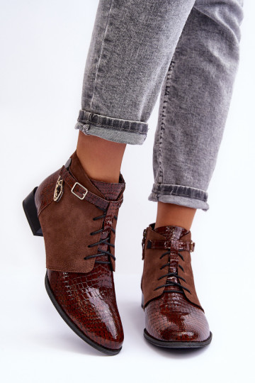 Stivali da donna Calzature Deveciejka 5743A-02 colore marrone