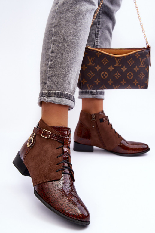 Stivali da donna Calzature Deveciejka 5743A-02 colore marrone