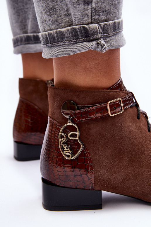 Stivali da donna Calzature Deveciejka 5743A-02 colore marrone