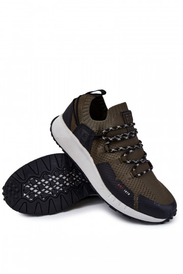 Scarpe sportive verdi chiaro da uomo Big Star KK174014 2
