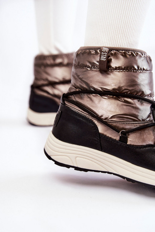 Femminile Stivali da neve Memory Foam Big Star KK274275 grigio-colore nero Femminile Stivali da neve Memory Foam Big Star KK274275 grigio-colore nero