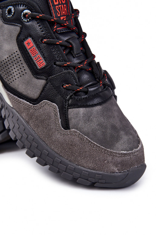 Deveschio Elegantello classico scarpe da ginnastica Memory Foam Big Star KK174271 colore grigio