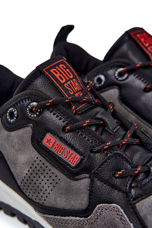 Deveschio Elegantello classico scarpe da ginnastica Memory Foam Big Star KK174271 colore grigio