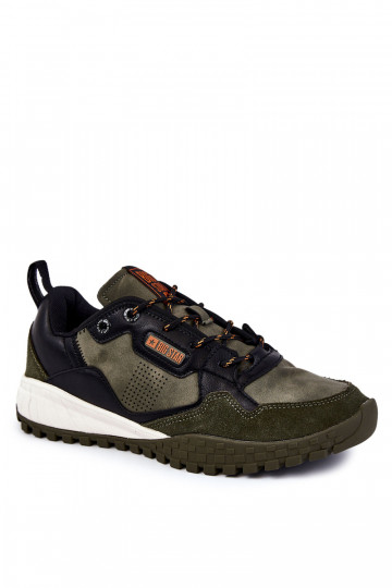Scarpe sportive da uomo in stile classico Memory Foam Big Star KK174272 verdi