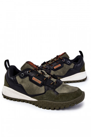 Scarpe sportive da uomo in stile classico Memory Foam Big Star KK174272 verdi 2
