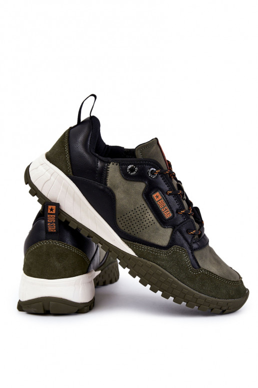 Deveschio Elegantello classico scarpe da ginnastica Memory Foam Big Star KK174272 colore verde Deveschio Elegantello classico scarpe da ginnastica Memory Foam Big Star KK174272 colore verde