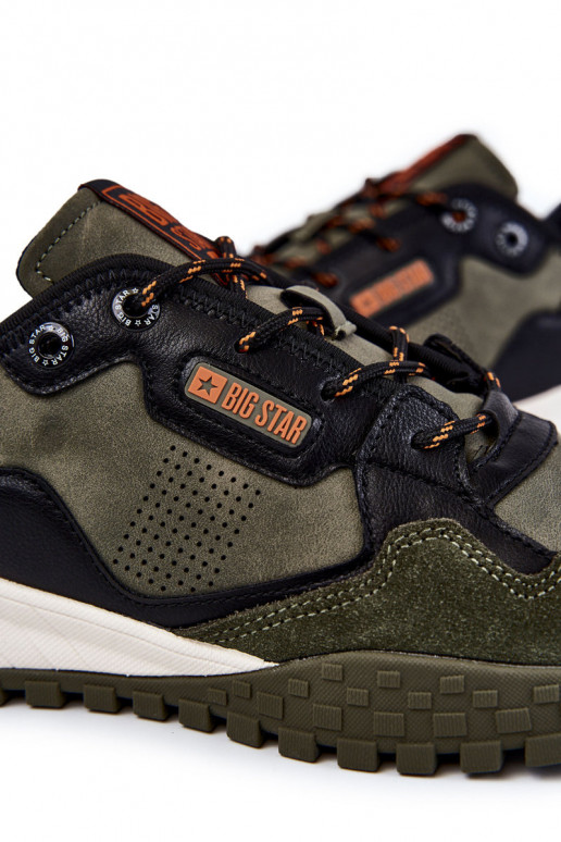 Deveschio Elegantello classico scarpe da ginnastica Memory Foam Big Star KK174272 colore verde Deveschio Elegantello classico scarpe da ginnastica Memory Foam Big Star KK174272 colore verde