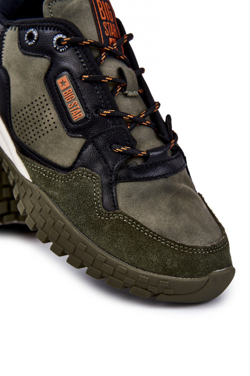 Deveschio Elegantello classico scarpe da ginnastica Memory Foam Big Star KK174272 colore verde Deveschio Elegantello classico scarpe da ginnastica Memory Foam Big Star KK174272 colore verde