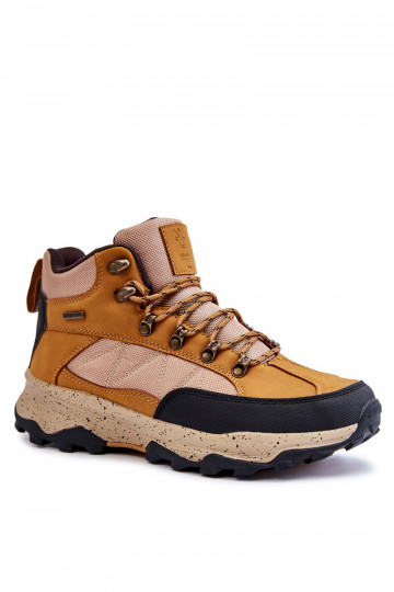 Stivali da trekking isolati da uomo Cross Jeans KK1R4020C marroni