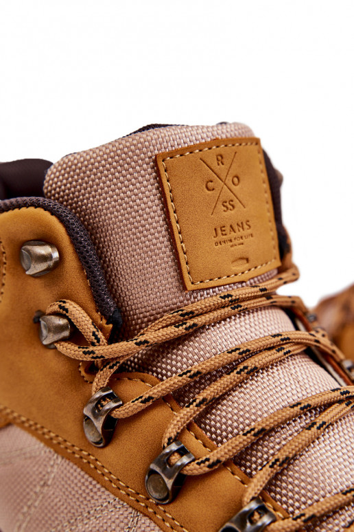 Deveschio scarponi da trekking riscaldamento Cross Jeans KK1R4020C colore marrone Deveschio scarponi da trekking riscaldamento Cross Jeans KK1R4020C colore marrone