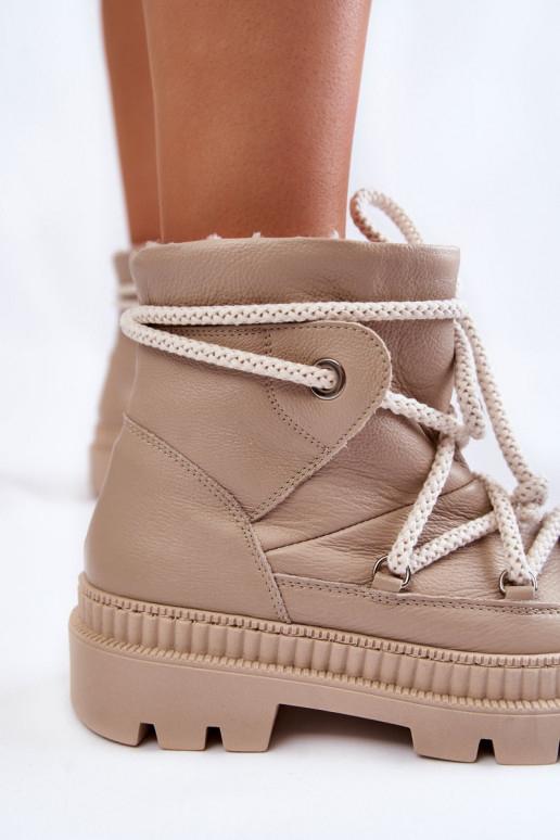 Femminile Alla moda Stivali Stivali da neve beige Kallen Femminile Alla moda Stivali Stivali da neve beige Kallen