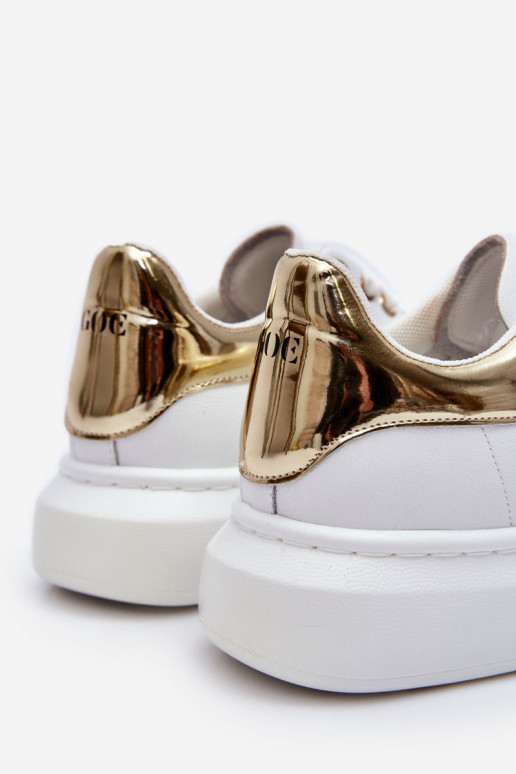 Femminile scarpe da ginnastica GOE LL2N4011 Bianco-colore dorato Femminile scarpe da ginnastica GOE LL2N4011 Bianco-colore dorato